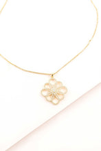 Load image into Gallery viewer, Lovoda Floral Outline Pendant Necklace