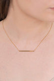 Lovoda Modern Minimalist Bar Necklace 14K