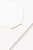 Lovoda Modern Minimalist Bar Necklace 14K