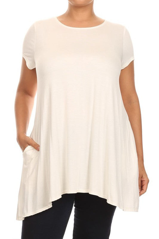 Moa Collection Short sleeves Side pockets Tunic top