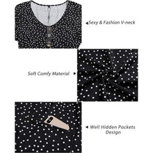 Load image into Gallery viewer, SHORT SLEEVE MIDI DRESS, XL, 3F-167D005