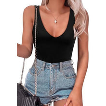 Load image into Gallery viewer, Sexy Plunge Deep V Neck Backless  Body Suit, S, 3D-144T006