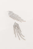 Lovoda Rhinestone Tassel Earrings