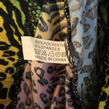 Load image into Gallery viewer, Rainbow Animal Print Leggings, Size 8-14, 15J-L026
