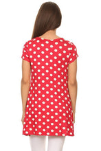 Load image into Gallery viewer, Moa Collection Polka dot printed tunic top