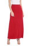 Moa Collection Solid, high waisted maxi skirt