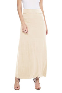 Moa Collection Solid, high waisted maxi skirt