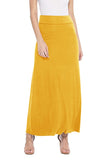 Moa Collection Solid, high waisted maxi skirt