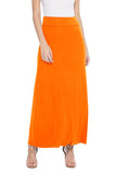 Moa Collection Solid, high waisted maxi skirt