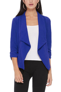 Moa Collection Casual, solid, waist length, blazer jacket