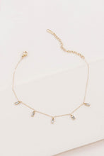 Load image into Gallery viewer, Lovoda Minimal Rectangle Rhinestone Anklet