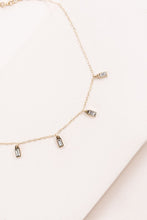 Load image into Gallery viewer, Lovoda Minimal Rectangle Rhinestone Anklet