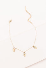 Load image into Gallery viewer, Lovoda Leaf and Rhinestone Chain Anklet