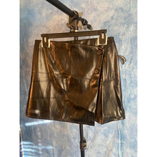 Load image into Gallery viewer, The Drop Faux Leather Mini Skirt, 3O-130B001