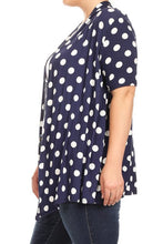 Load image into Gallery viewer, Moa Collection Polka dot Open Front Short sleeve cardigan