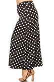 Moa Collection Plus size Polka dot  maxi length skirt