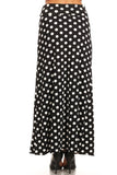 Moa Collection Polka dot maxi length skirt