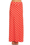 Moa Collection Polka dot maxi length skirt