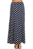 Moa Collection Polka dot maxi length skirt