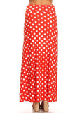 Moa Collection Polka dot maxi length skirt