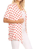 Moa Collection Polka dot print, loose fit cardigan