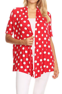 Moa Collection Polka dot print, loose fit cardigan