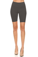 Load image into Gallery viewer, Moa Collection Solid high waist biker shorts