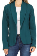 Load image into Gallery viewer, Moa Collection Open front Long sleeves Casual fitted style blazer