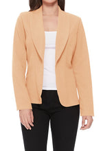 Load image into Gallery viewer, Moa Collection Open front Long sleeves Casual fitted style blazer