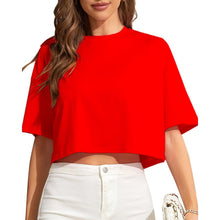 Load image into Gallery viewer, Loose Fit Half Drop Shoulder Short Sleeve Top, MEDIUM, 2I-167T001