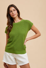 Load image into Gallery viewer, Annie Wear Round Neck Short Sleeve Sweater