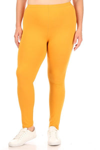 Moa Collection Plus Solid high rise Fitted leggings