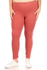 Moa Collection Plus Solid high rise Fitted leggings