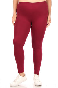 Moa Collection Plus Solid high rise Fitted leggings