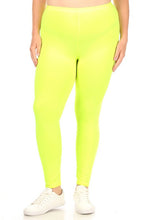 Load image into Gallery viewer, Moa Collection Plus Solid high rise Fitted leggings