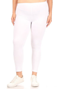 Moa Collection Plus Solid high rise Fitted leggings