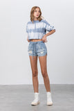 Drawstring Jogger Denim Shorts