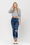 VERVET by Flying Monkey HIGH RISE DISTRESSED CLEAN CUT CROP SKINNY