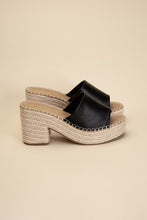 Load image into Gallery viewer, LOCK-1 ESPADRILLE MULE HEELS