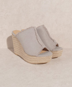 KKE Originals OASIS SOCIETY Bliss - Distressed Linen Wedge