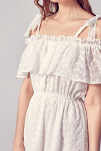 Load image into Gallery viewer, Do + Be Collection COLD SHOULDER RUFFLE DRESS