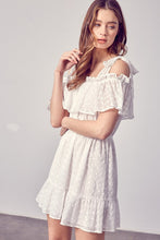 Load image into Gallery viewer, Do + Be Collection COLD SHOULDER RUFFLE DRESS