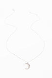 Lovoda Crescent Moon Hammered Necklace