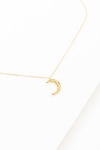 Load image into Gallery viewer, Lovoda Crescent Moon Hammered Necklace