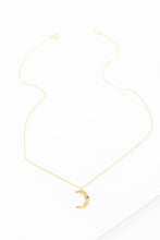 Load image into Gallery viewer, Lovoda Crescent Moon Hammered Necklace