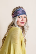 Load image into Gallery viewer, Wide Band Tie Dye Headwrap