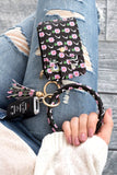 Aili's Corner Key Ring Wallet Bracelet ID Zip Up