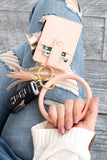 Aili's Corner Key Ring Wallet Bracelet ID Zip Up