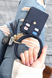 Aili's Corner Key Ring Wallet Bracelet ID Zip Up