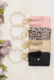 Aili's Corner Pearl Key Ring Wallet Bracelet